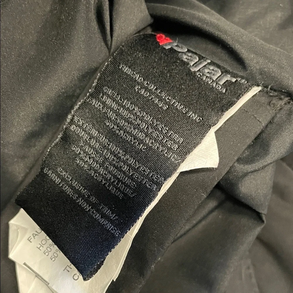 Pajar Canada kids Black Quilted Jacket with Faux Fur Hood